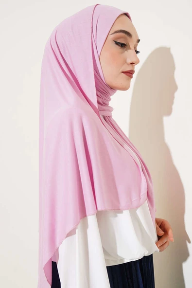 Basic Penye Şal Pembe - Resim 3