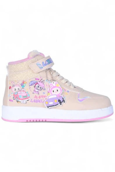 Prokids 4444 Bej Cırtlı Boğazlı Kız Çocuk Spor Ayakkabı - Resim 2