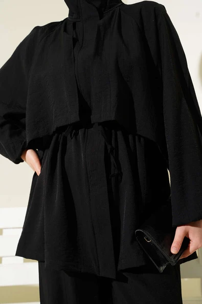 Bolero Detaylı İkili Takım Siyah - Resim 4