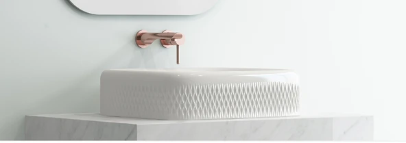 Bocchi New Age Tezgah Üstü Lavabo 55 cm Parlak Beyaz 1411-001-0125 - Resim 2