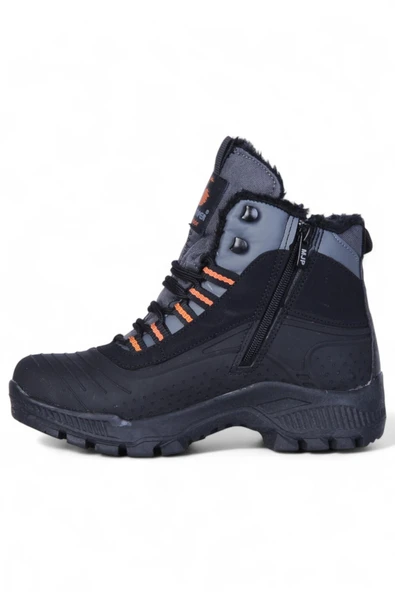 Mc Jamper 1918 Syh-Füme-Orj Erkek Çocuk Kürklü Kışlık Bot - Resim 3