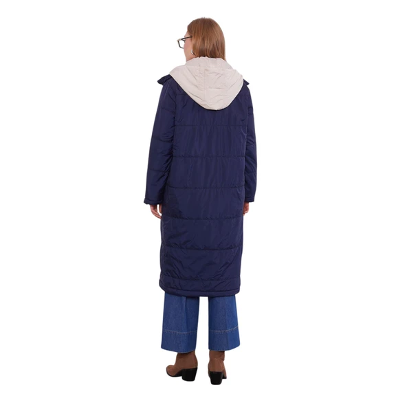 Kadın Çift Renk Şişme Mont 560038 - Resim 8