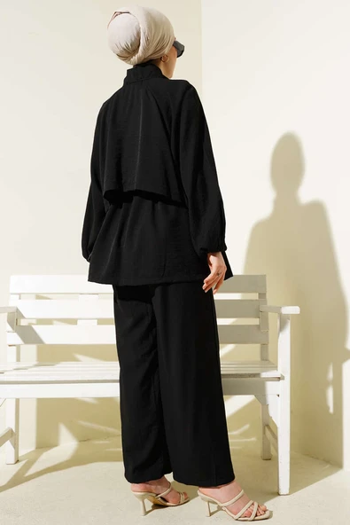 Bolero Detaylı İkili Takım Siyah - Resim 3