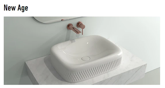 Bocchi New Age Tezgah Üstü Lavabo 55 cm Parlak Beyaz 1411-001-0125 ürün görseli