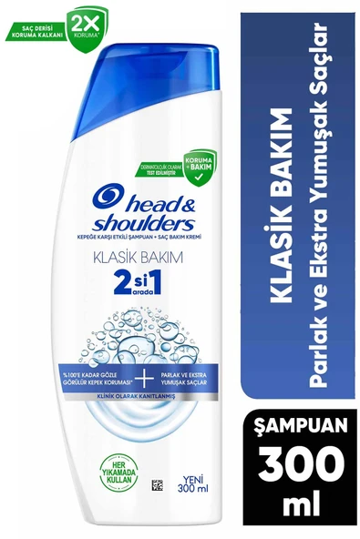 Head And Shoulders Klasik Bakım 2si1 Arada Şampuan 300 ml ürün görseli 1