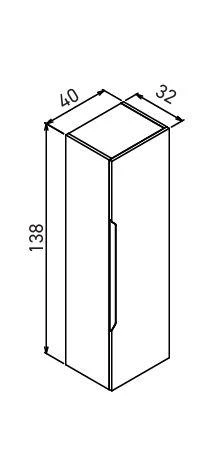 Orka Messina 85 cm Mat Antrasit LED Banyo Dolabı Takımı ve Boy Dolabı - Resim 3