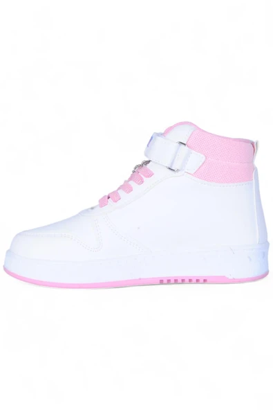 Prokids 4444 Beyaz Cırtlı Boğazlı Kız Çocuk Spor Ayakkabı - Resim 3