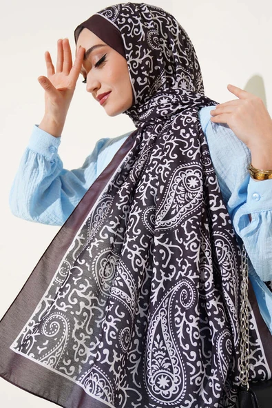 Paisley Desenli Soft Şal Nefti - Resim 2