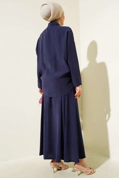 Lastik Detaylı Etekli İkili Takım Parlement - Resim 3