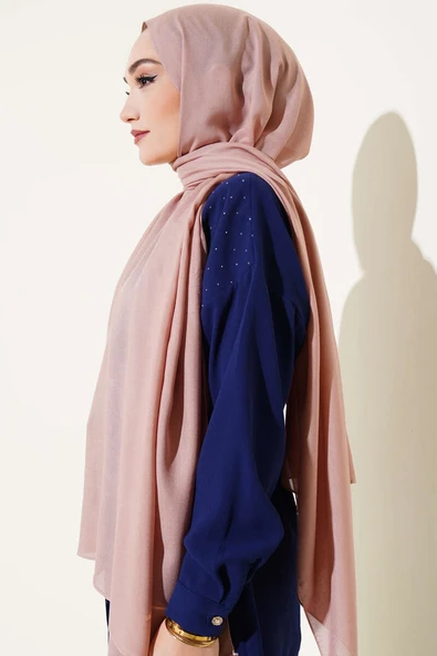 Rami Naturel Şal Sütlü Kahve -93 - Resim 3