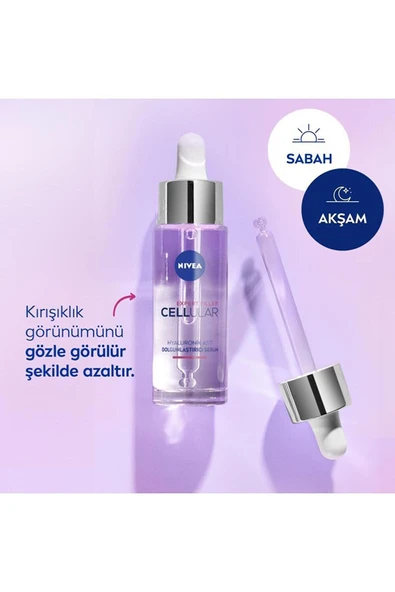 Cilt Dolgunlaştırıcı ve Yoğun Nemlendirici Hyaluronik Asit Serum 30 ml Cellular Expert Filler - 2