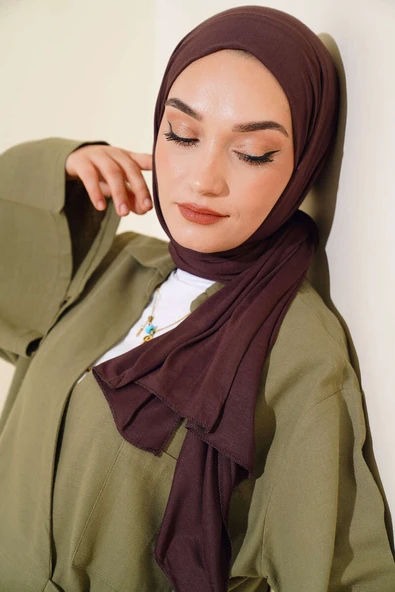 Basic Penye Şal Acı Kahve ürün görseli 1