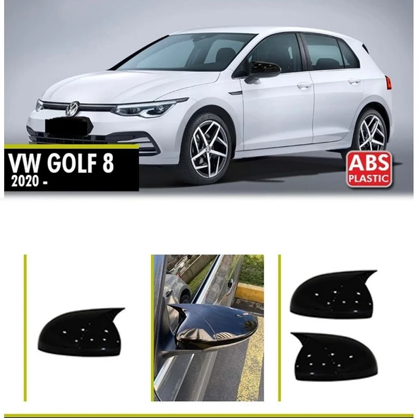 Volkswagen Golf 8 / 2019 Sonrası Uyumlu Batman Yarasa Ayna Kapağı ürün görseli