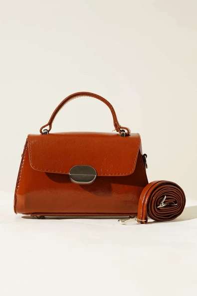 Oval Mıknatıslı Çanta Taba - Resim 2