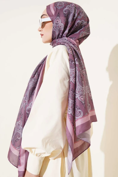 Antik Paisley Desen Şal Gül Kurusu - Resim 3