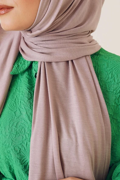 Basic Penye Şal Vizon - Resim 4