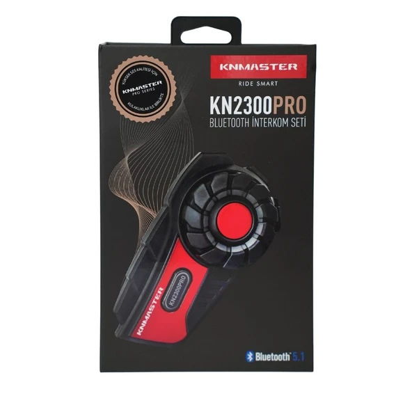 Knmaster KN2300 PRO Motosiklet Kask İnterkom Bluetooth Intercom Kulaklık Seti - Resim 2