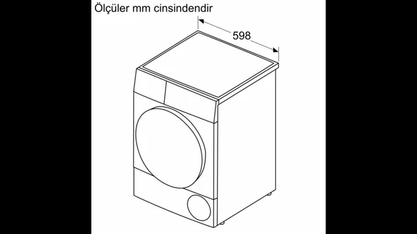 Siemens WQ41G20TTR iQ300 Isı Pompalı Kurutma Makinesi 9 kg - Resim 7
