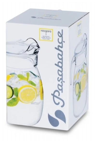 Paşabahçe 43864 Sürahi Karaf Niagara Şeffaf Kapak - Resim 4