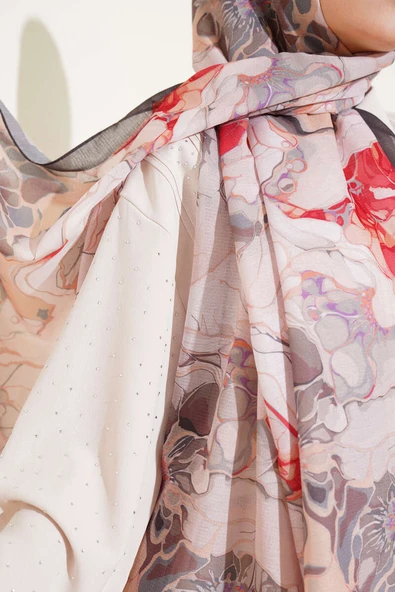 Alice Desen Lina Şal Acı Kahve - Resim 4