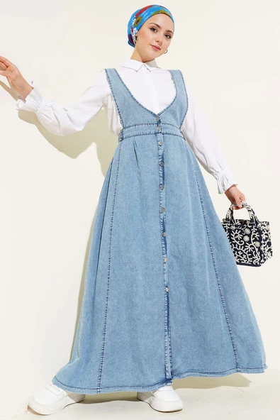 Kloş Bel Lastikli Jile Açık Kot ürün görseli 1