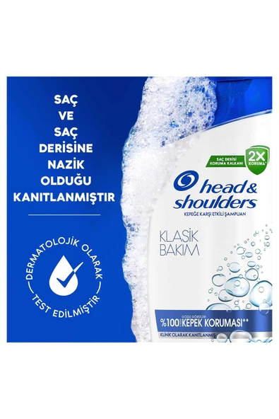 Head & Shoulders Kepeğe Karşı Etkili Klasik Bakım Şampuan 330 ml - Resim 4