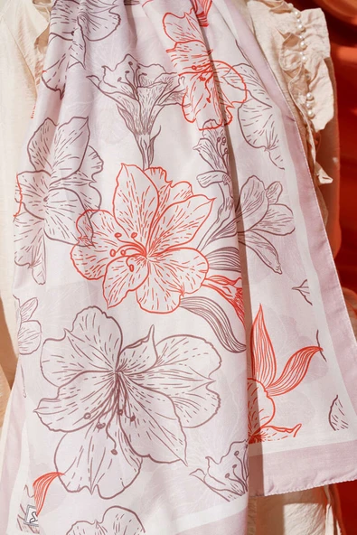 Antik Çiçekli Soft Şal Taş - Resim 4