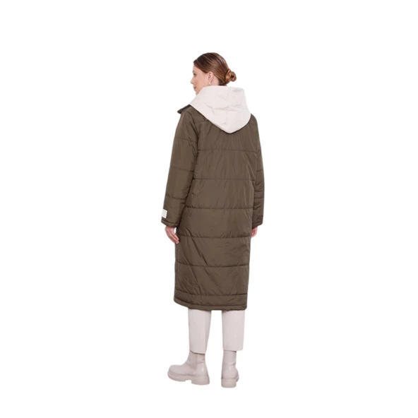 Çift Renk Şişme Mont - Resim 3