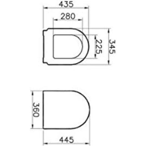VitrA S50 Klozet Kapağı 72-003-301 Duroplast - Üstten Sıkmalı - Metal Menteşeli - Beyaz - 4