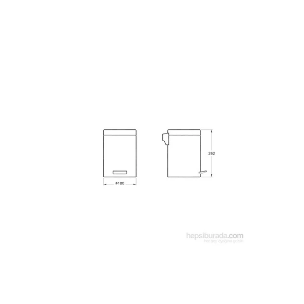 Artema Arkitekta Çöp Kovası, Parlak Paslanmaz Çelik - 2