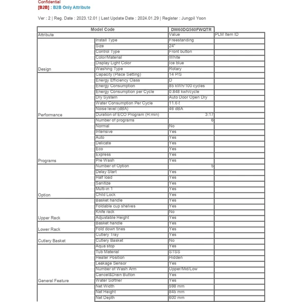 Samsung 6 Programlı Bulaşık Makinesi - Resim 4