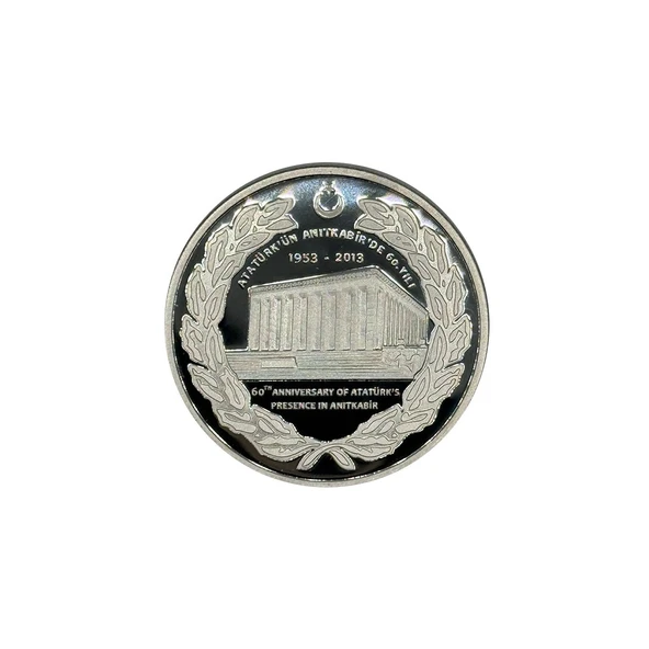 AgaKulche Atatürk'ün Anıtkabir'deki 60.Yılı Gümüş Sikke Coin