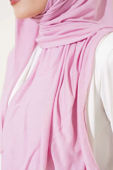 Basic Penye Şal Pembe - Resim 4