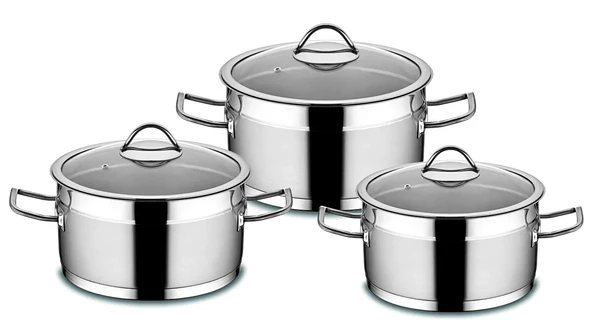 Kahramanlar Sırma 6 Parça Çelik Tencere Takımı 2021 ürün görseli