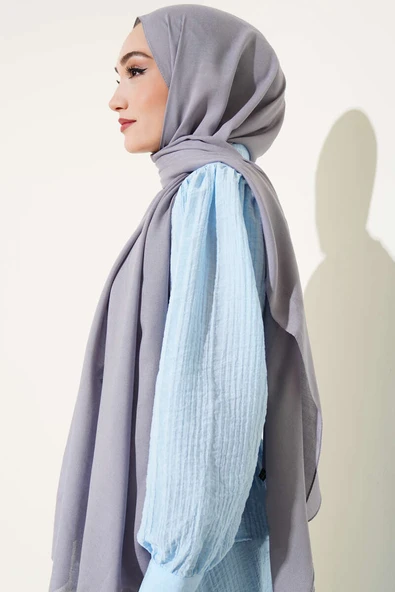 Rami Naturel Şal Gri -29 - Resim 3