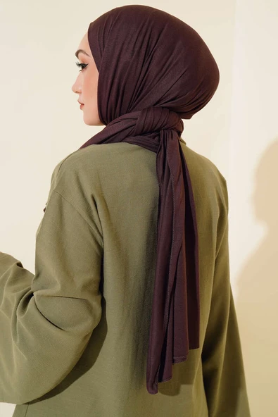 Basic Penye Şal Acı Kahve - Resim 3