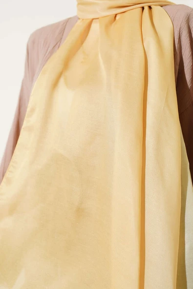 Degrade Şal Sarı - Resim 4
