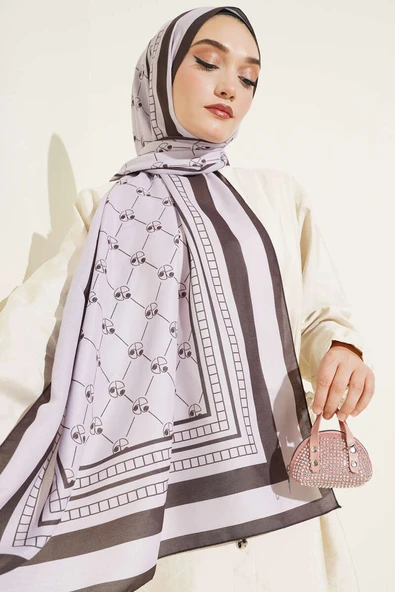 Pacman Desen Soft Şal Pudra - Resim 2