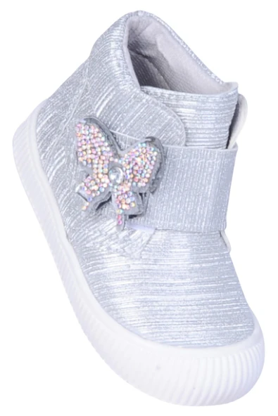 Herbebe 011 Simli Gümüş Kız Çocuk Bot ürün görseli 1