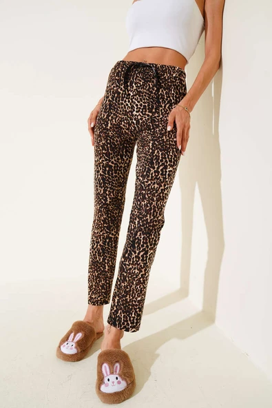 Desenli Pijama Leopar - Resim 2