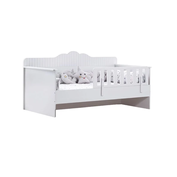 Karyola, Flower Montessori Karyola - Beyaz + 1 Adet Comfort Yatak - Resim 4