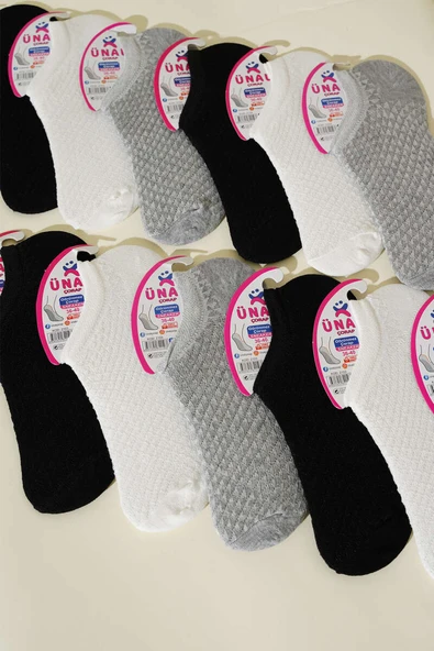 Bayan 12li Sneaker Çorap Asorti 2 - Resim 2