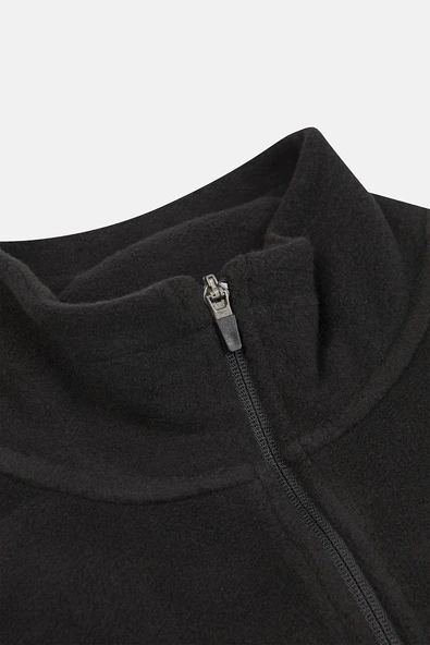 Urbanwild Polar Yarım Fermuarlı Siyah - Resim 4