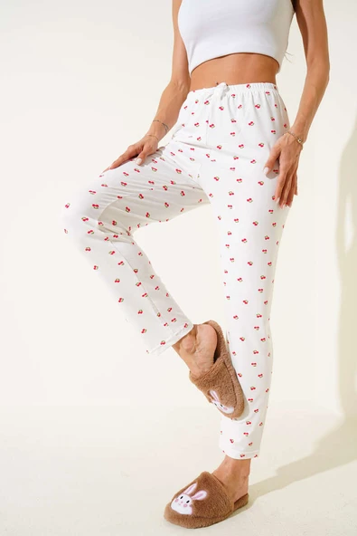 Desenli Pijama Kiraz Çiçegi - Resim 2