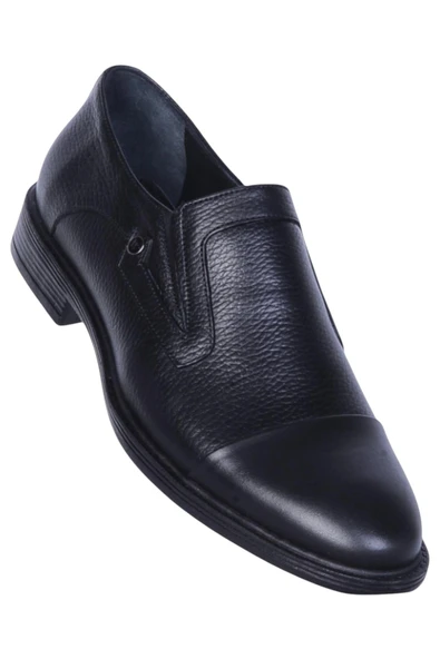 Berenni M153 Siyah Kauçuk Deri Erkek Klasik Ayakkabı ürün görseli