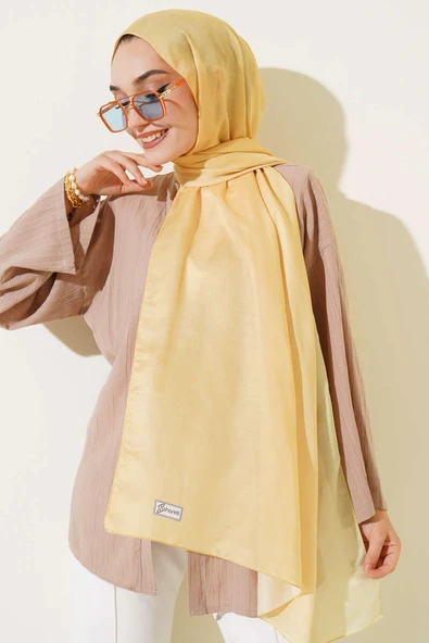 Degrade Şal Sarı - Resim 2