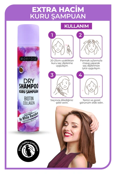 Morfose Kuru Şampuan Ekstra Hacim 200ml - Resim 3