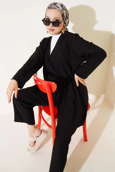 İçten Bağlamalı Basic İkili Takım Siyah - Resim 2