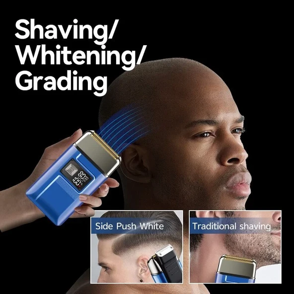 WA-2938 Süper Şarjlı Sakal,Ense,Vücut Traş Kesme Makinesi / Ergonomik Tasarım, Uzun Pil Ömrü, LED Ekran - 2