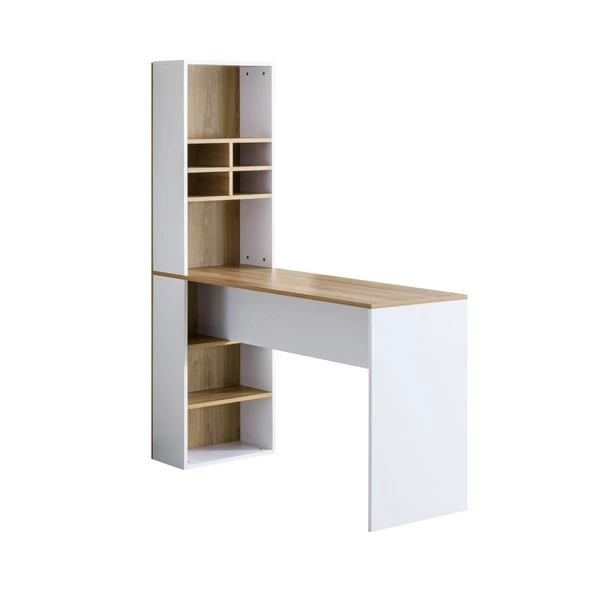 Blesk Nova Çok Amaçlı Raflı Bar Masası – Mutfak Adası ve Yemek Masası Olarak Kullanılabilir - Resim 3